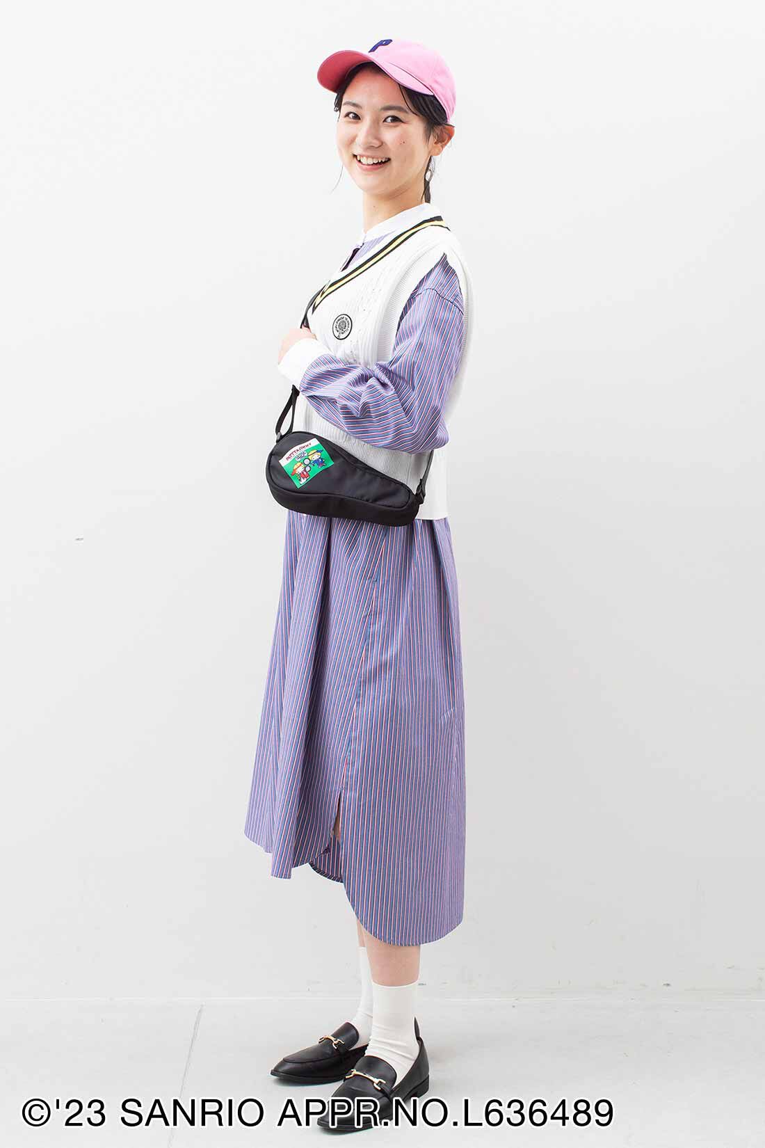 シロップ．|サンリオキャラクターコラボ テニスプレイヤー気分のニットベスト〈パティ＆ジミー〉