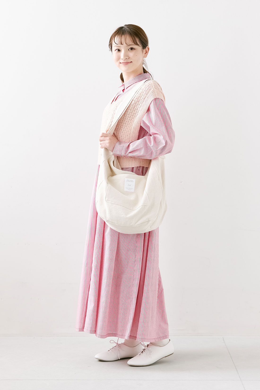 SYRUP. [シロップ．]|【WEB限定】 ラウンドビッグショルダー【シロップ．バスケット】|3.アイボリー