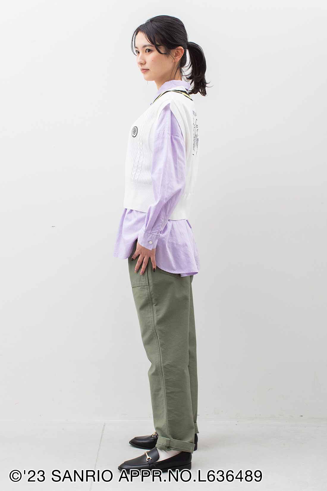 シロップ．|サンリオキャラクターコラボ テニスプレイヤー気分のニットベスト〈パティ＆ジミー〉