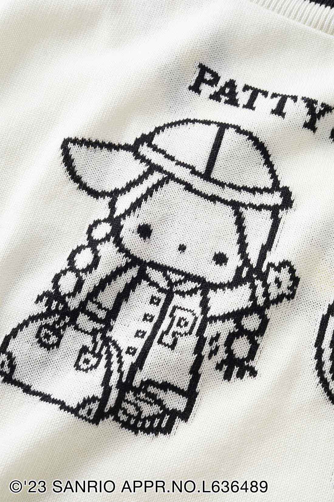 シロップ．|サンリオキャラクターコラボ テニスプレイヤー気分のニットベスト〈パティ＆ジミー〉