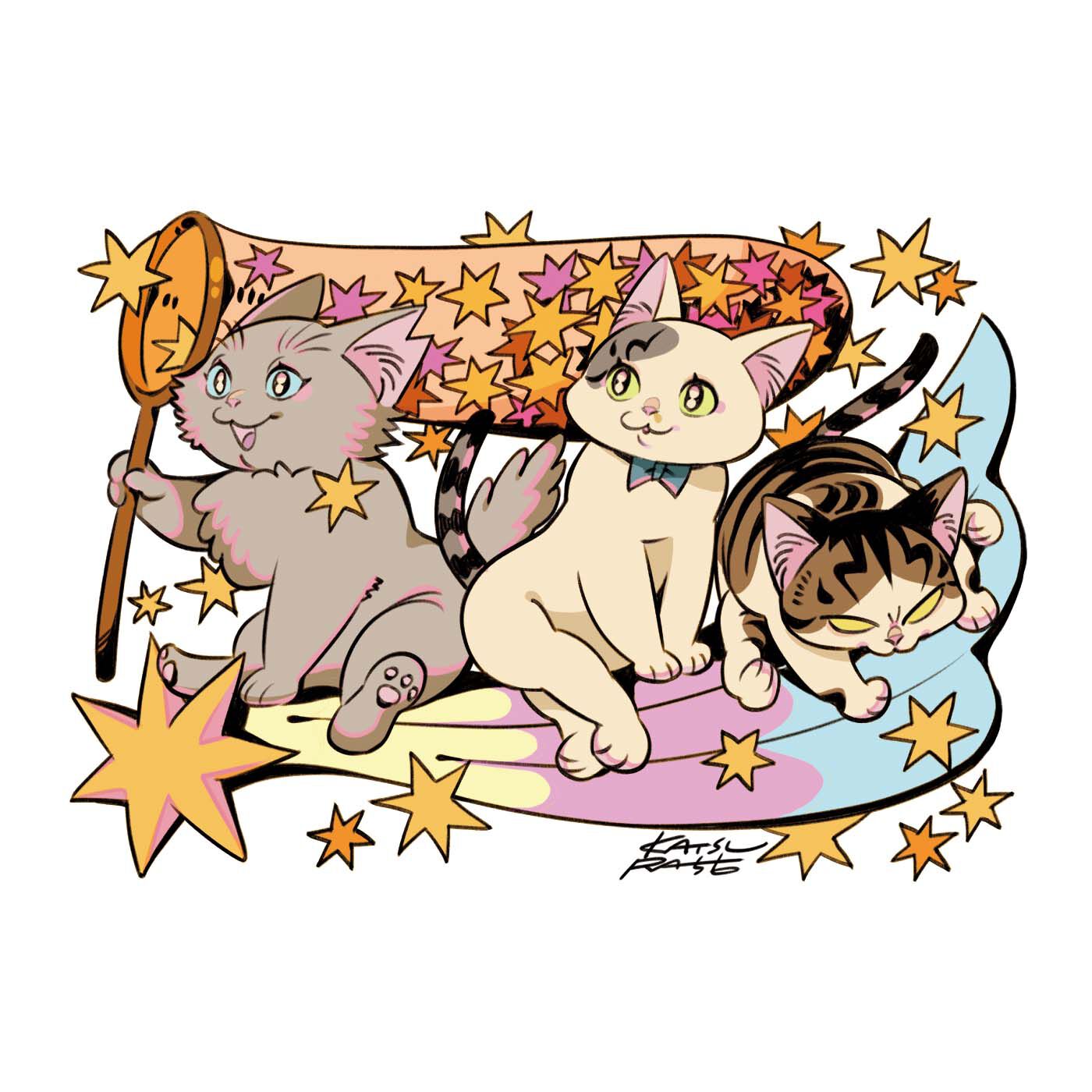 猫部|星野桂×猫部　地域猫チャリティーTシャツ2025