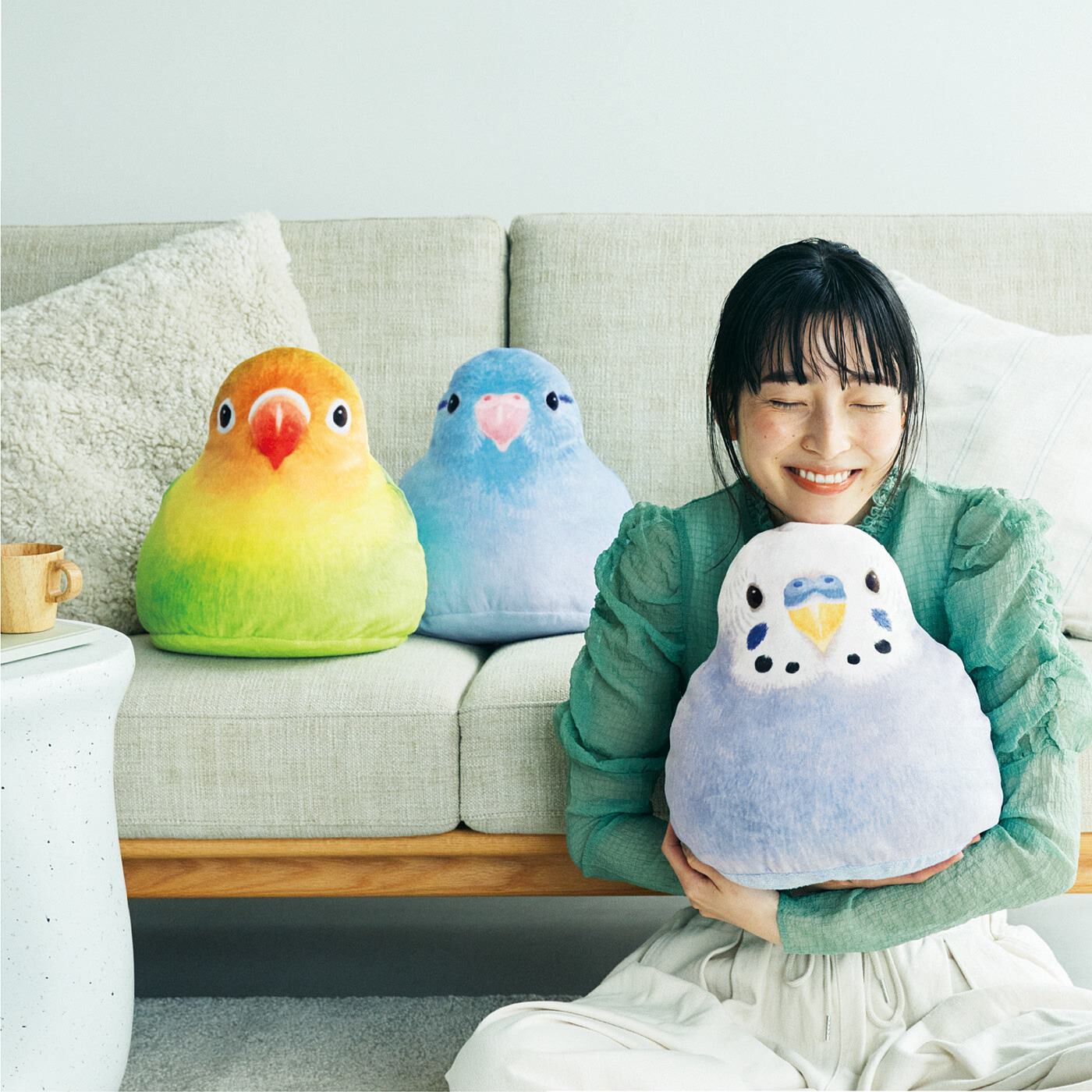 YOU＋MORE！［ユーモア］|YOU＋MORE!×小鳥部　もっちりかわいい　ふっくらインコクッションの会