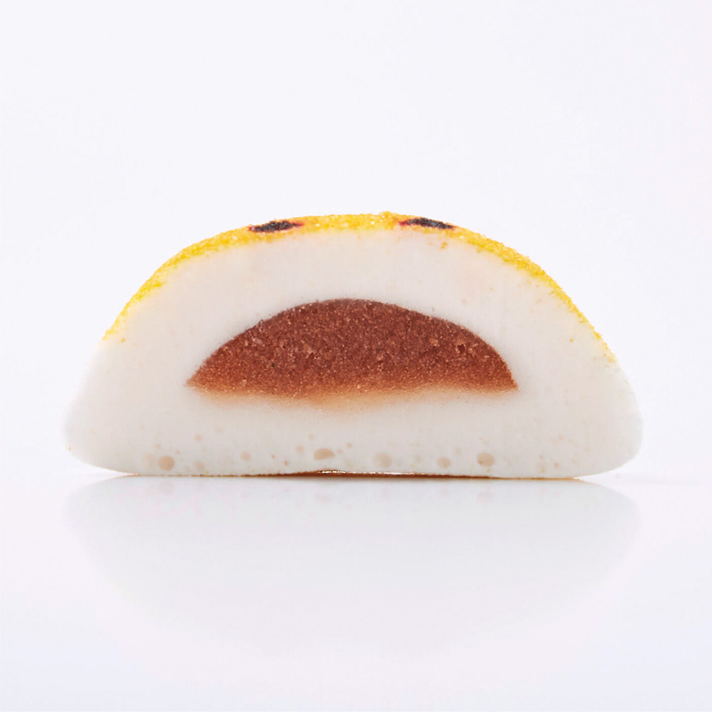 YOU＋MORE！［ユーモア］|YOU+MORE!　ほっぺをフニフニしたくなる ハムスターのミニ和風マシュマロ〈チョコ餡〉|中身はチョコ餡（あん）。