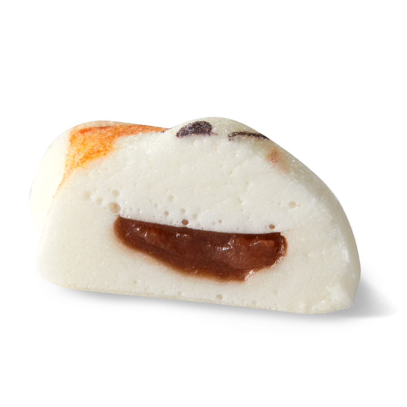 YOU＋MORE！［ユーモア］|YOU+MORE!　食べられないかわいさ ミニ和風マシュマロ 秋田犬ほうずい〈チョコ餡〉|中はチョコ餡（あん）。