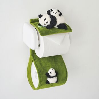 YOU+MORE! | トイレでほっこり成長観察パンダペーパーストッカー