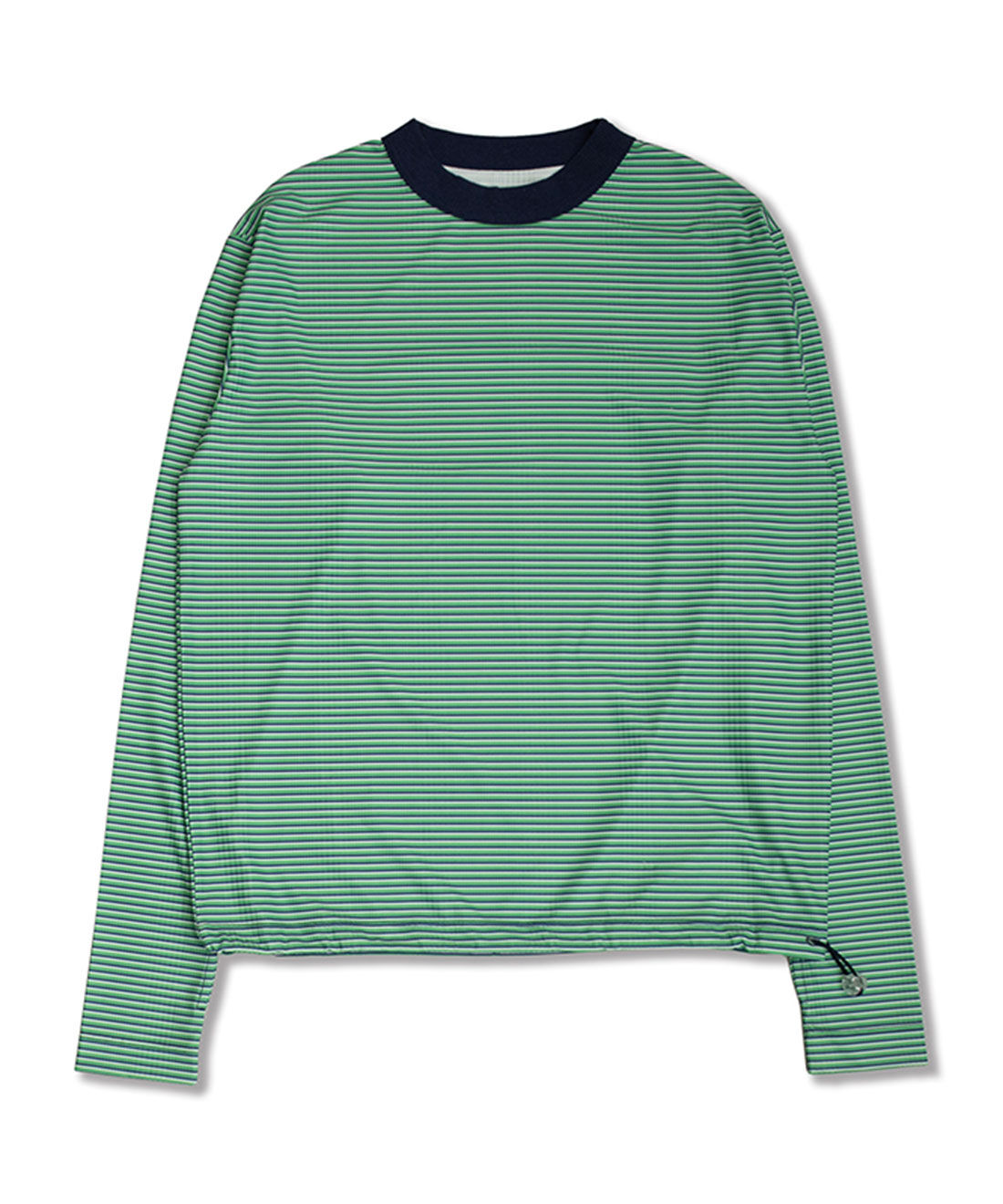 シロップ．特急便|【WEB限定・3～10日でお届け】miller ボーダーラッシュガード〈グリーン〉【シロップ．バスケット】