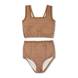 シロップ. 特急便 | miller ボーダータンクトップ＆パンツ スイムウェアーセット〈テラコッタオレンジ〉