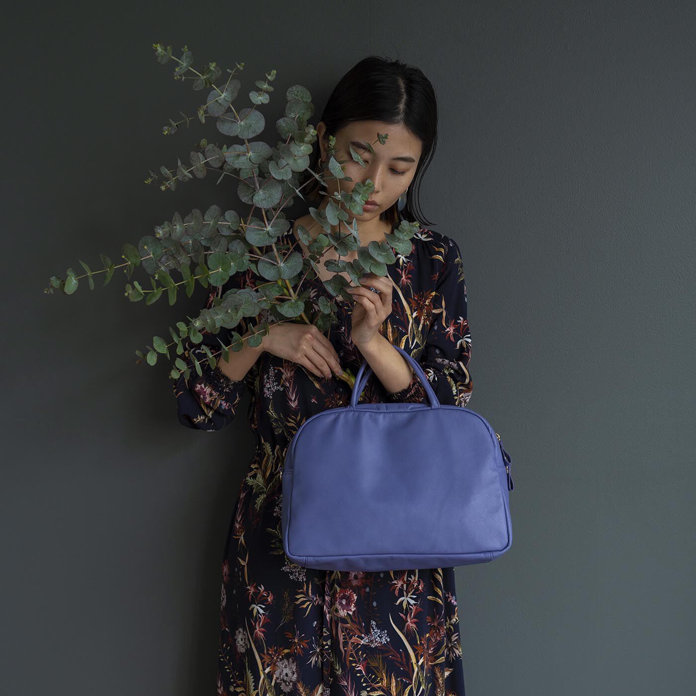 ＆Stories|スタイリストと作った職人本革のエチューデントバッグ〈ラベンダー〉[本革 鞄：日本製]