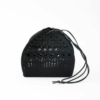 ＆Stories | 群馬刺繍工房蕾バッグ〈ブラックラナンキュラス〉