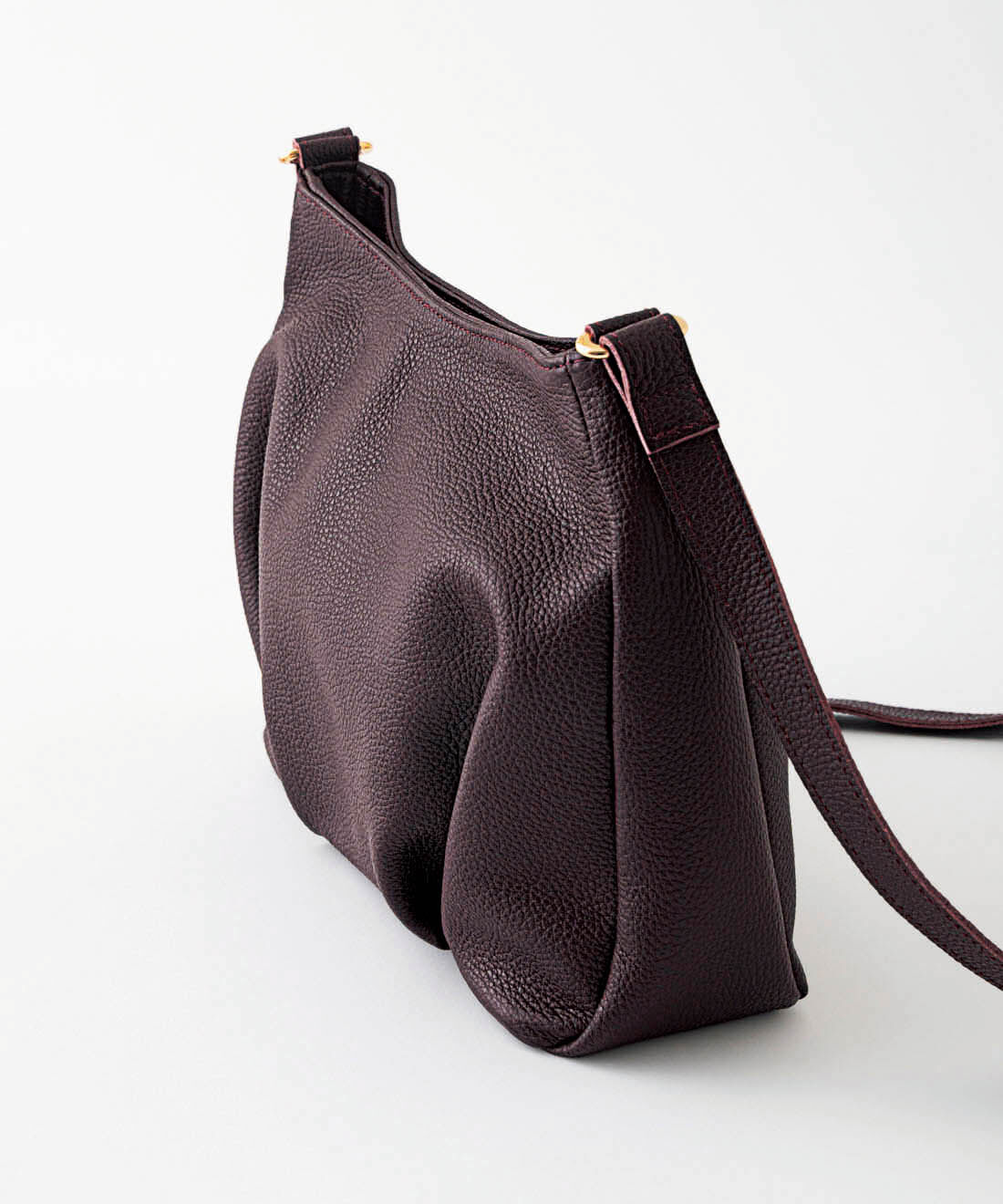 ＆Stories|鞄職人とお母さんが作った 職人本革のパルトゥネールバッグ〈ワインパープル〉[本革 鞄：日本製]