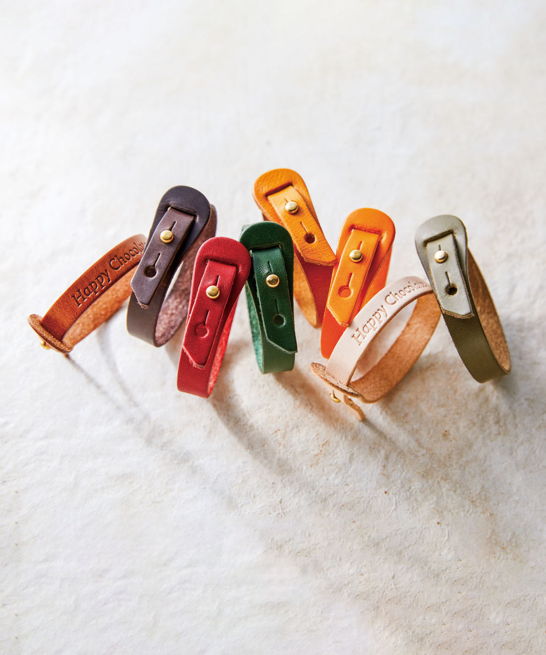 幸福のチョコレート|【バレンタイン便】チョコの未来をみんなで応援する カカオ色の本革ブレスレット