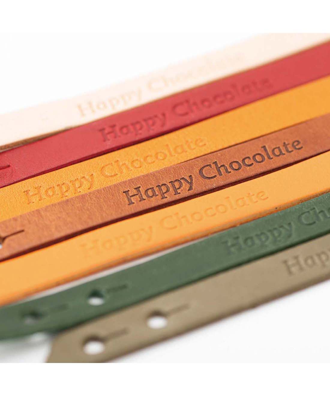 幸福のチョコレート|【バレンタイン便】チョコの未来をみんなで応援する カカオ色の本革ブレスレット