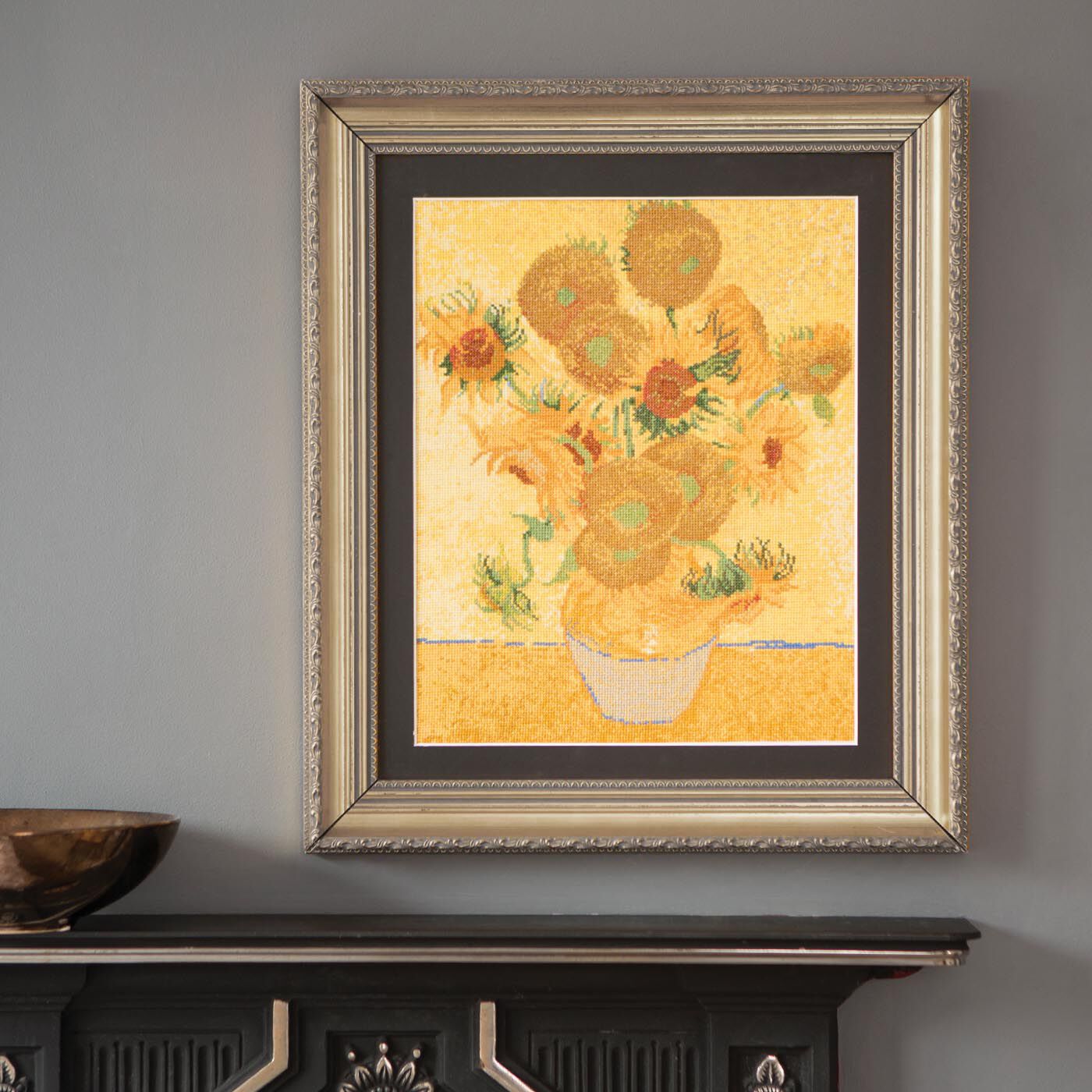 Couturier special|本物のような仕上がりにうっとり　ヴァン・ゴッホ「ひまわり」（大）クロスステッチキット