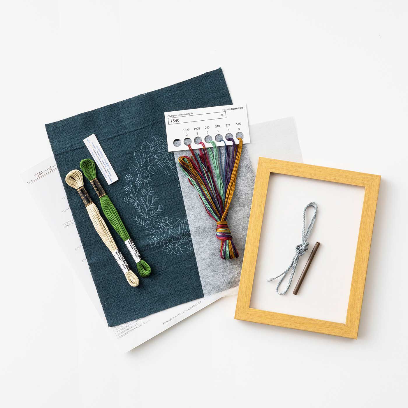 Couturier special|マカベ アリスさんの冬のフレーム|●お届けキットの一式です。