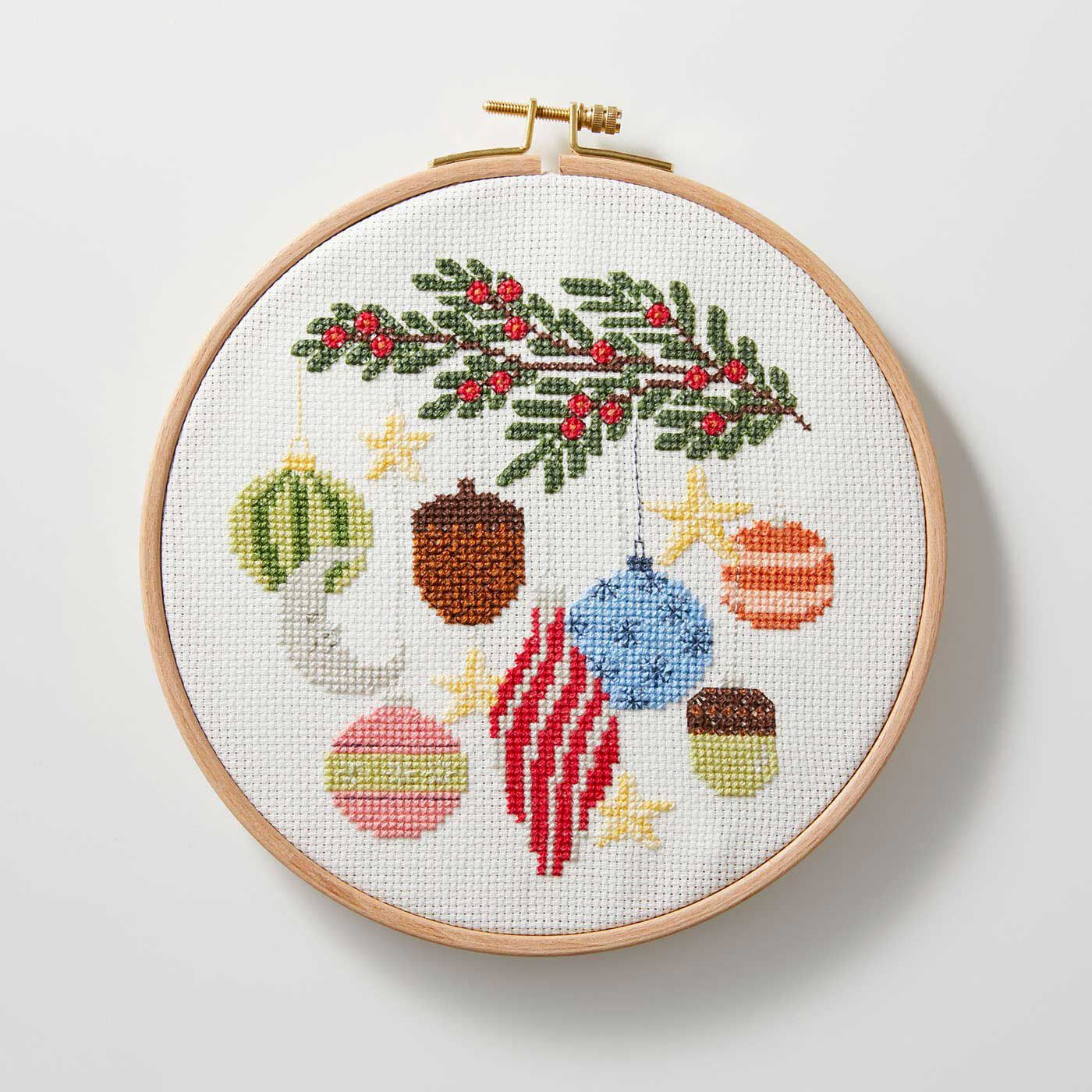 Couturier special|DMC クロスステッチ図案と糸セット〈オーナメント〉|※布と刺しゅう枠はセットに含まれません。