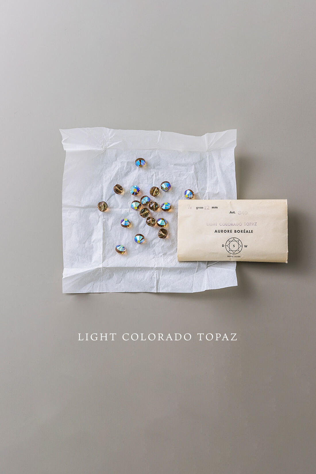 SeeMONO|３０年前のデッドストック　オーストリア製ガラスビーズ１２ｍｍ／１８個袋入り