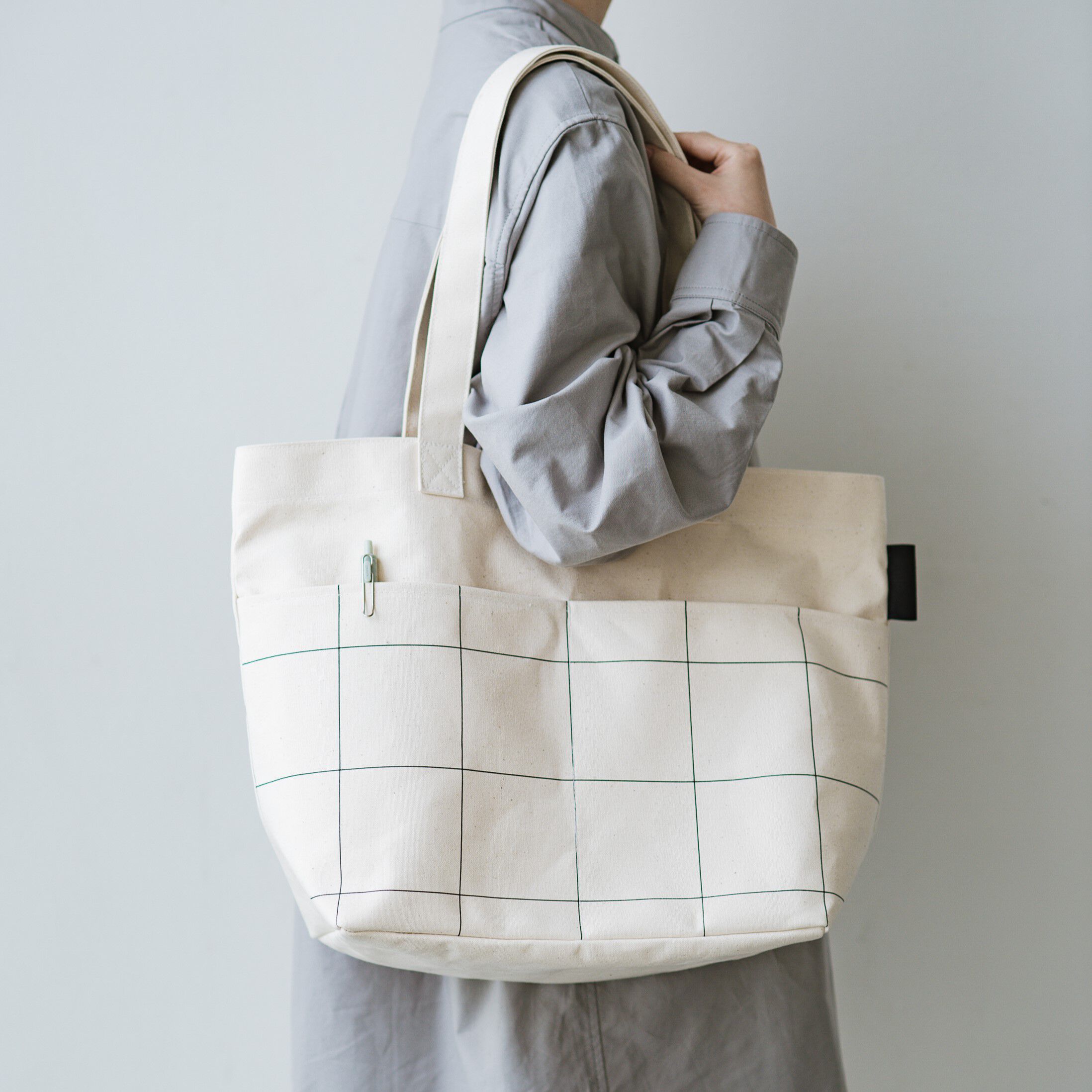 SeeMONO[シーモノ］|ウィンドウペンチェックが新鮮な 倉敷製帆布のDAY TRIPトートバッグ