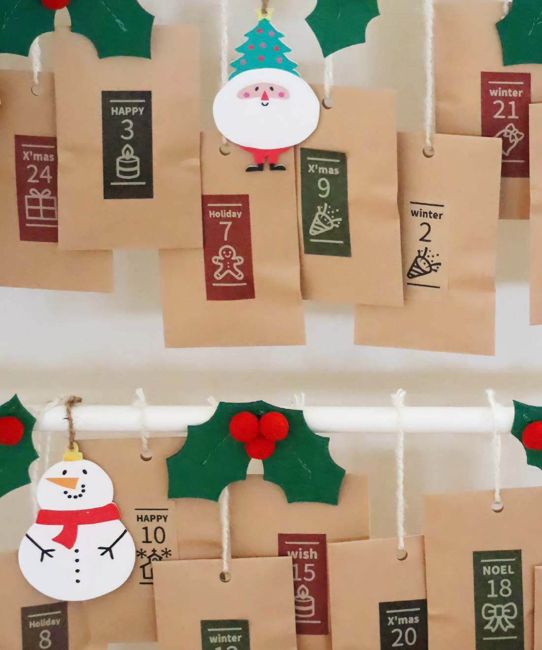 FELISSIMO PARTNERS|おしゃれに仕上がる　ネームランド専用クラフトタッチテープ24mm|※ラベルアレンジ例です。