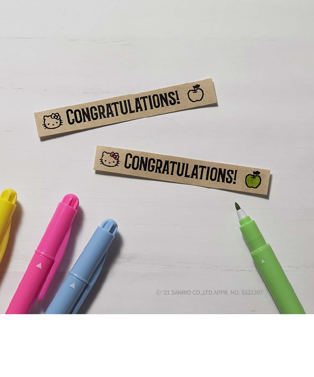 FELISSIMO PARTNERS|フレームやマーク入りお名前ラベルを作ろう　ネームランドｉーｍａサンリオキャラクターズコラボモデル〈テープ付き〉|※ラベルアレンジ例です。