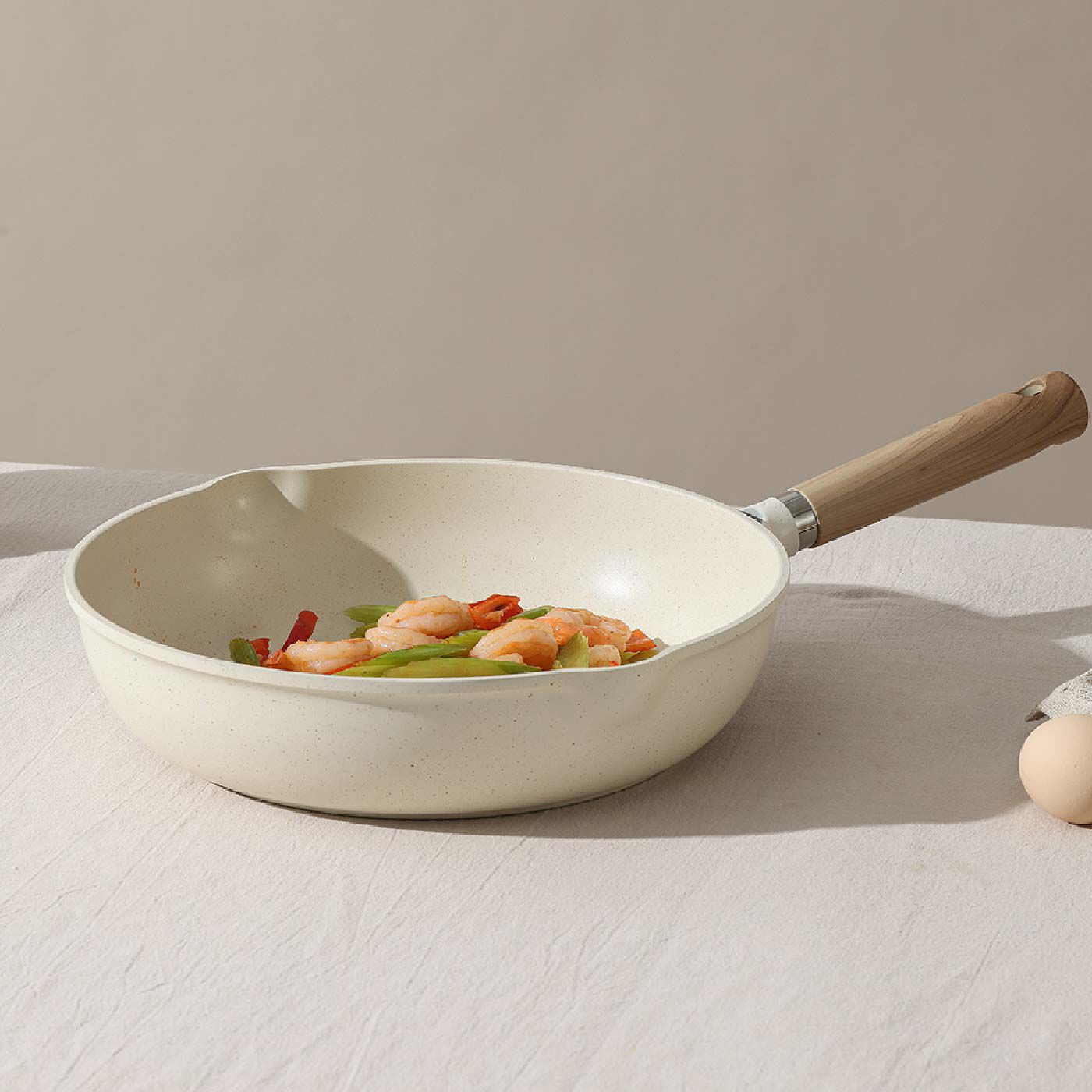 FELISSIMO PARTNERS|キッチンがもっと楽しくなる　ＩＨでもガス火でも使える５層マーブルコーティング　ＣＡＲＯＴＥ（カローテ）お買い得５点セット