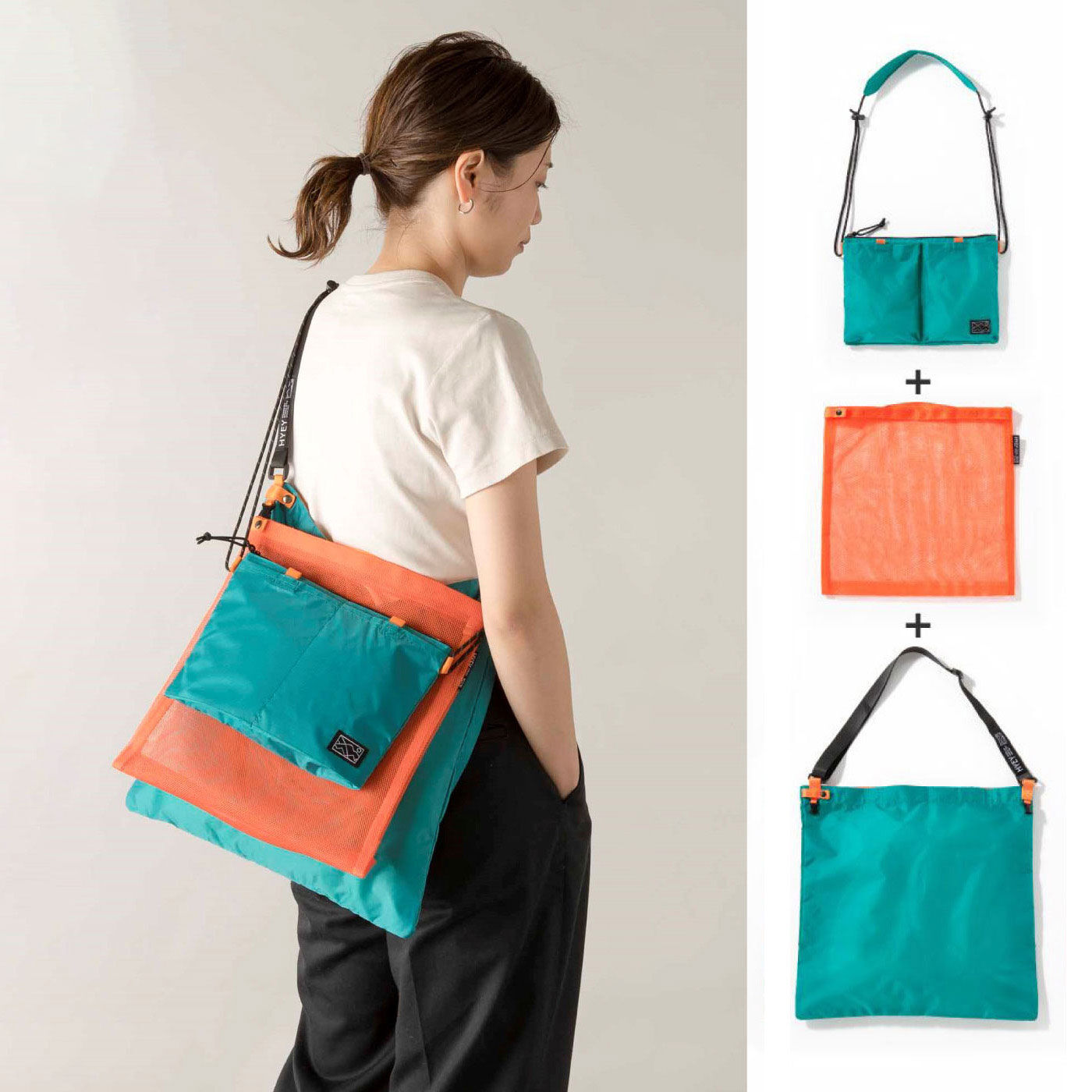 FELISSIMO PARTNERS|いろんなシーンで活躍 ユニセックス トリオバッグ|※お届けカラーとは異なります。画像はイメージです。