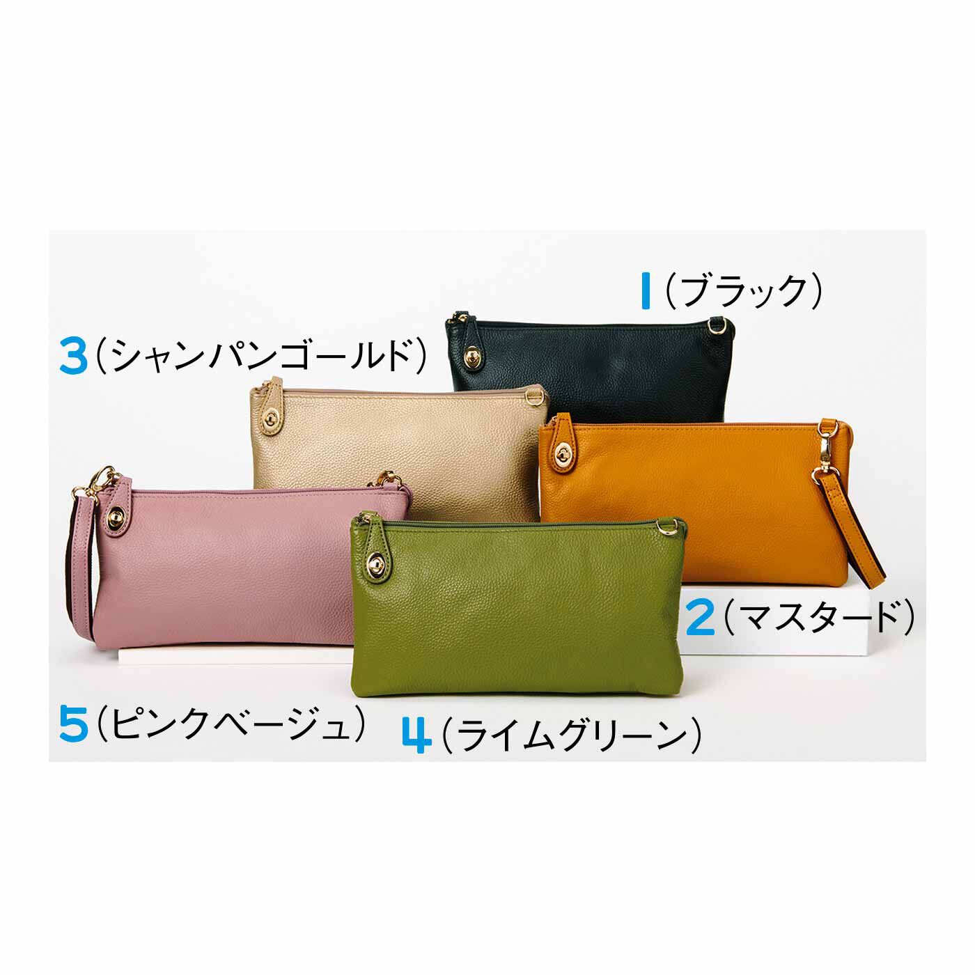 FELISSIMO PARTNERS|2Wayで使える 牛革お財布ショルダーポシェット