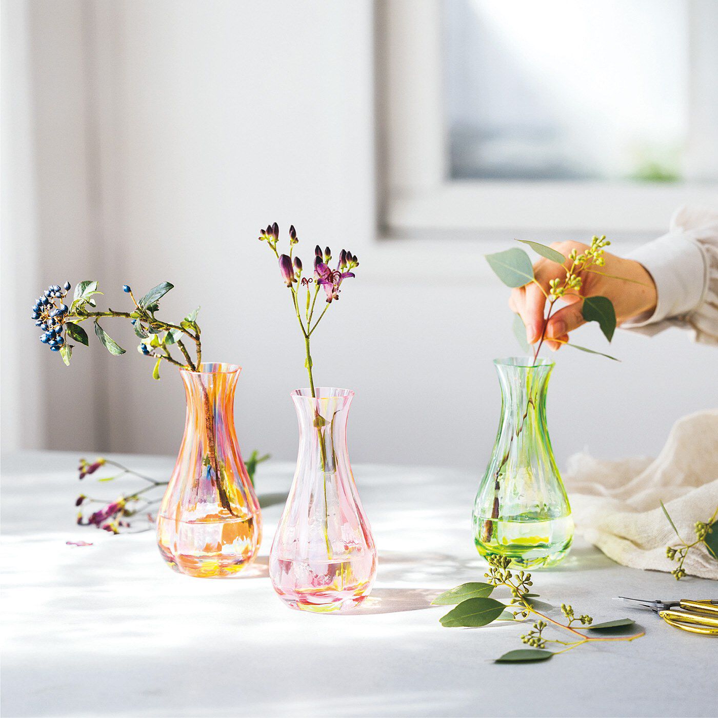 FELISSIMO PARTNERS|津軽びいどろ　日々の暮らしを華やかに彩る　フラワーベース〈花ひかり〉