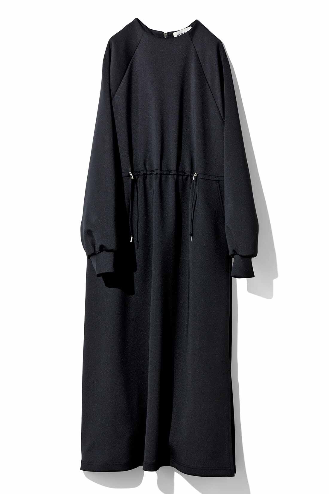 MEDE19F|MEDE19F　ボトルネック ダンボールカットソーワンピース〈ブラック〉