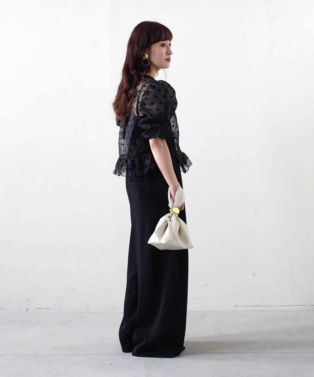 MEDE19F|高山都さんコラボ　ドレスライクオールインワンのコーディネート|モデル身長： 156cm　Mサイズ着用