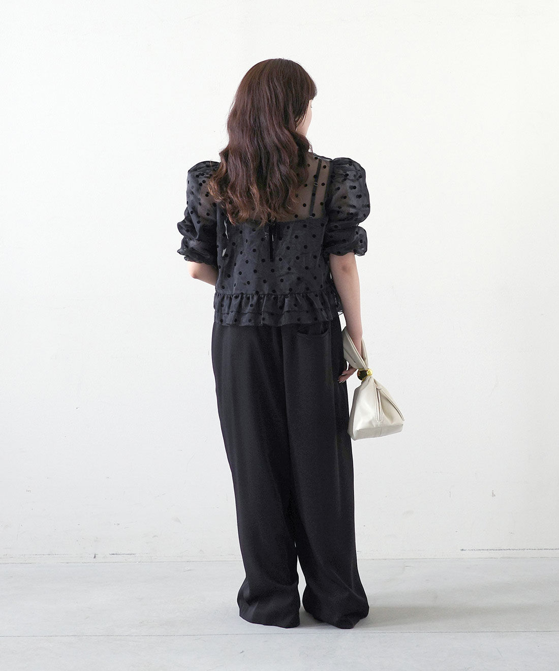 MEDE19F|高山都さんコラボ　ドレスライクオールインワンのコーディネート|モデル身長： 156cm　Mサイズ着用