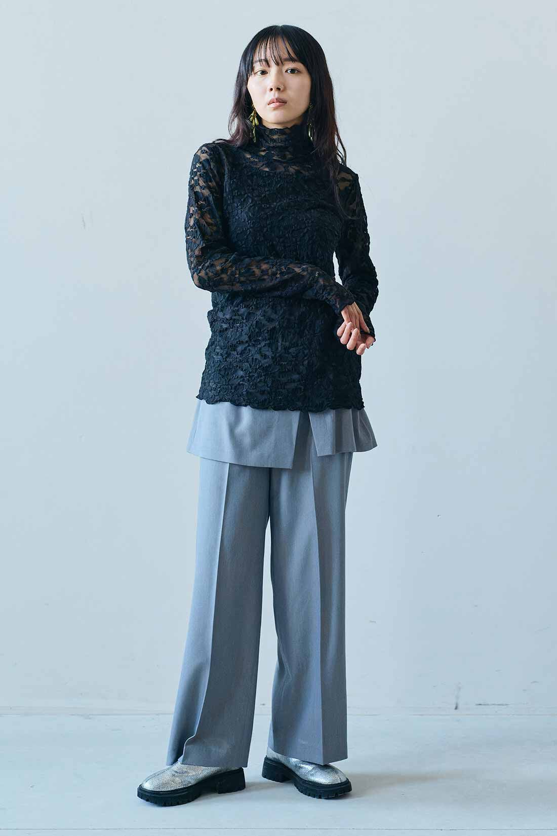 MEDE19F [メデ・ジュウキュウ]|MEDE19F　レースハイネックトップス