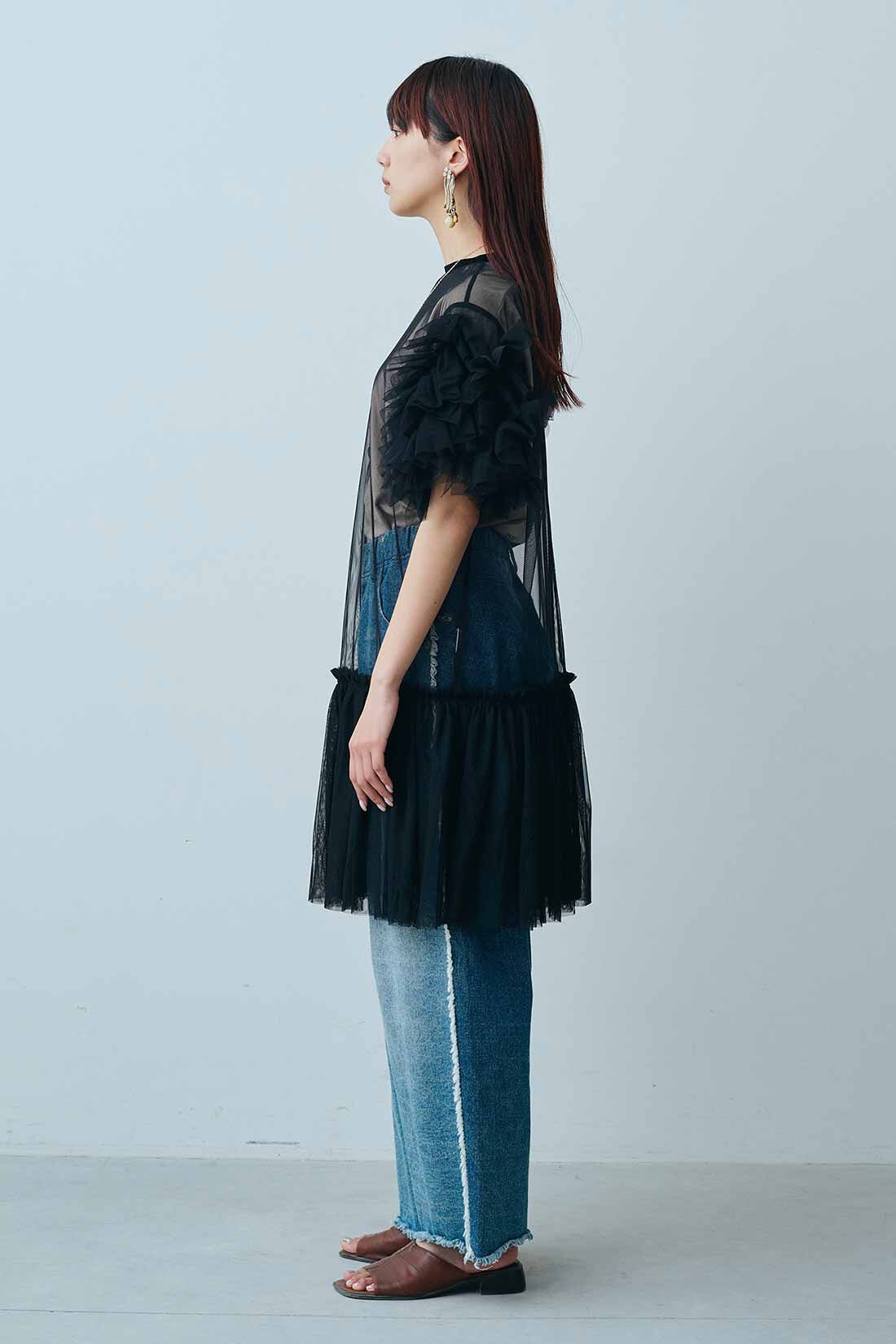 MEDE19F [メデ・ジュウキュウ]|MEDE19F　高山都さんコラボ レイヤードワンピースセット〈ブラック〉