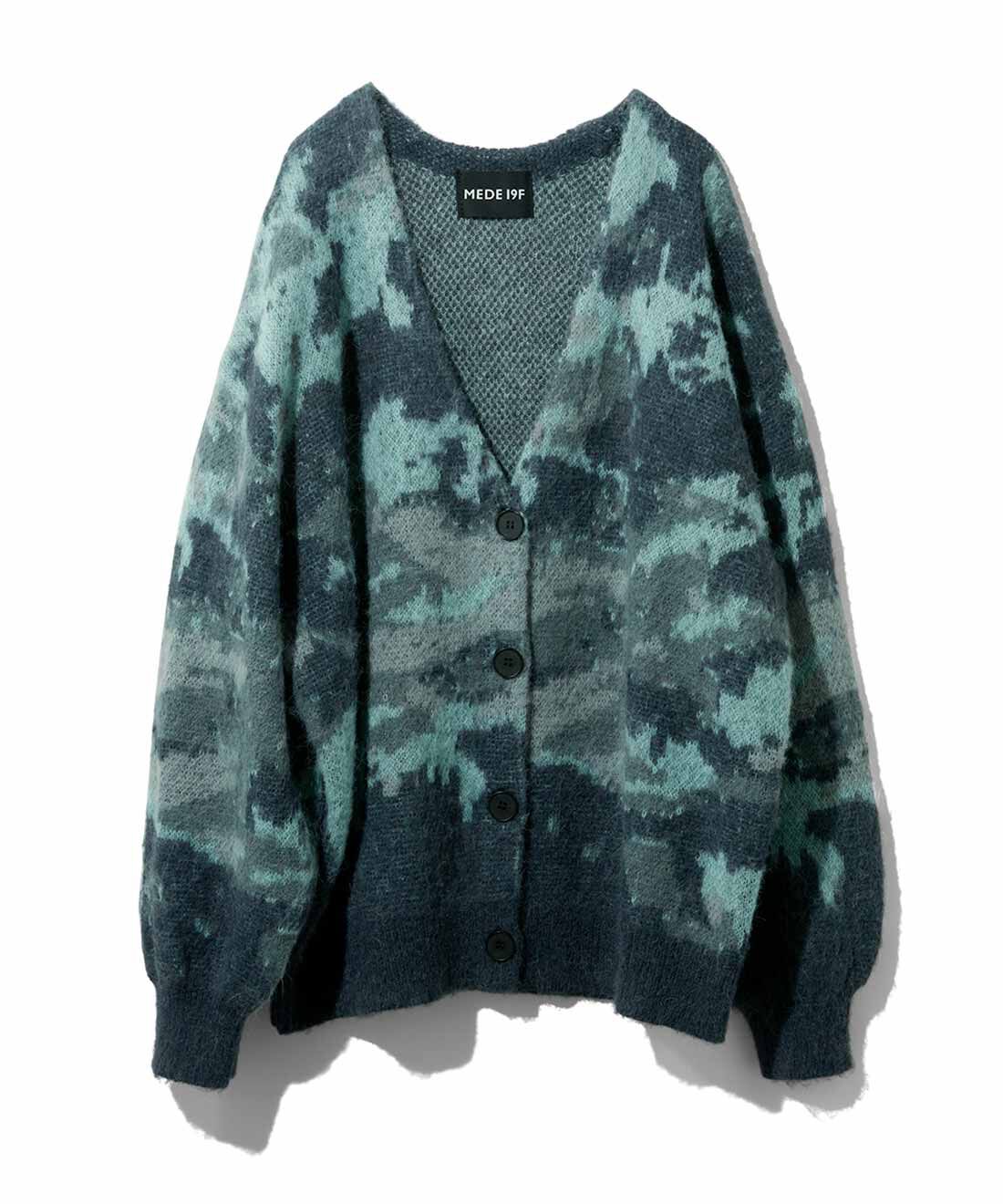 MEDE19F|MEDE19F　モヘア混のダブルジャカードカーディガン