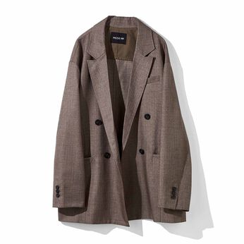 MEDE19F [メデ・ジュウキュウ] | MEDE19F シャークスキン ダブルジャケット〈グレーベージュ〉