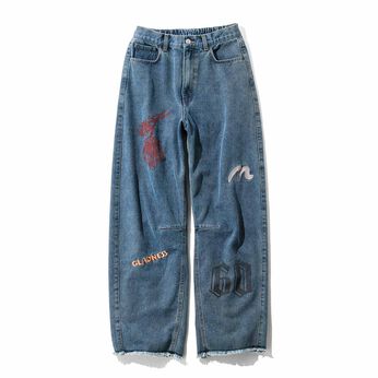 MEDE19F [メデ・ジュウキュウ] | MEDE19F 刺しゅう プリント バレルデニム