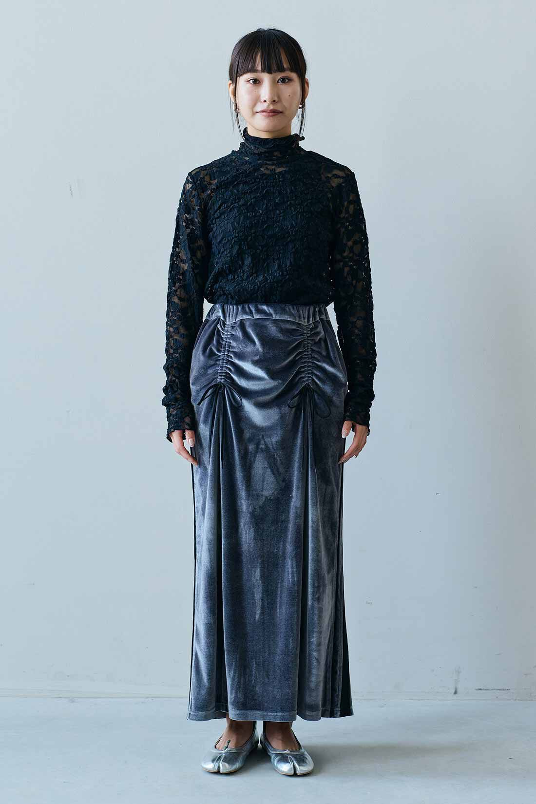 MEDE19F [メデ・ジュウキュウ]|MEDE19F　レースハイネックトップス