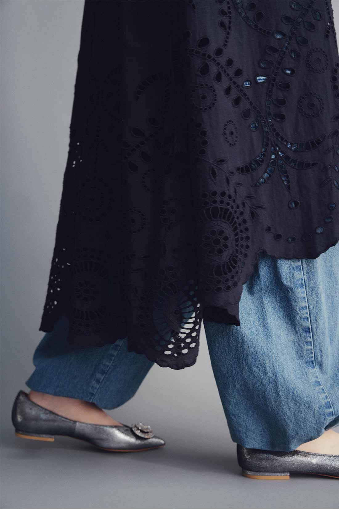 MEDE19F [メデ・ジュウキュウ]|MEDE19F　〈MADE IN INDIA COLLECTION〉シフリー刺しゅうワンピース