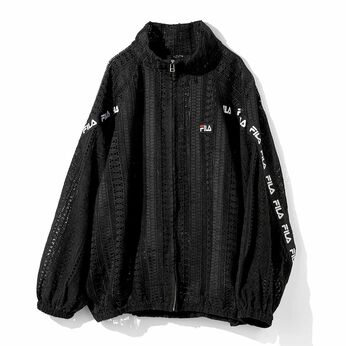 MEDE19F [メデ・ジュウキュウ] | MEDE19F FILA for MEDE19F レース素材 トラックブルゾン〈ブラック〉
