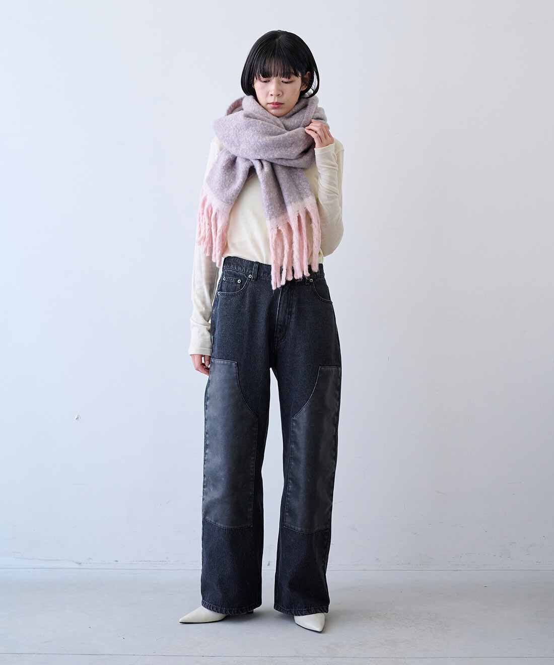 MEDE19F|MEDE19F　ウール100％素材のカットソータートルの会|モデル身長：163cm　着用サイズ：M