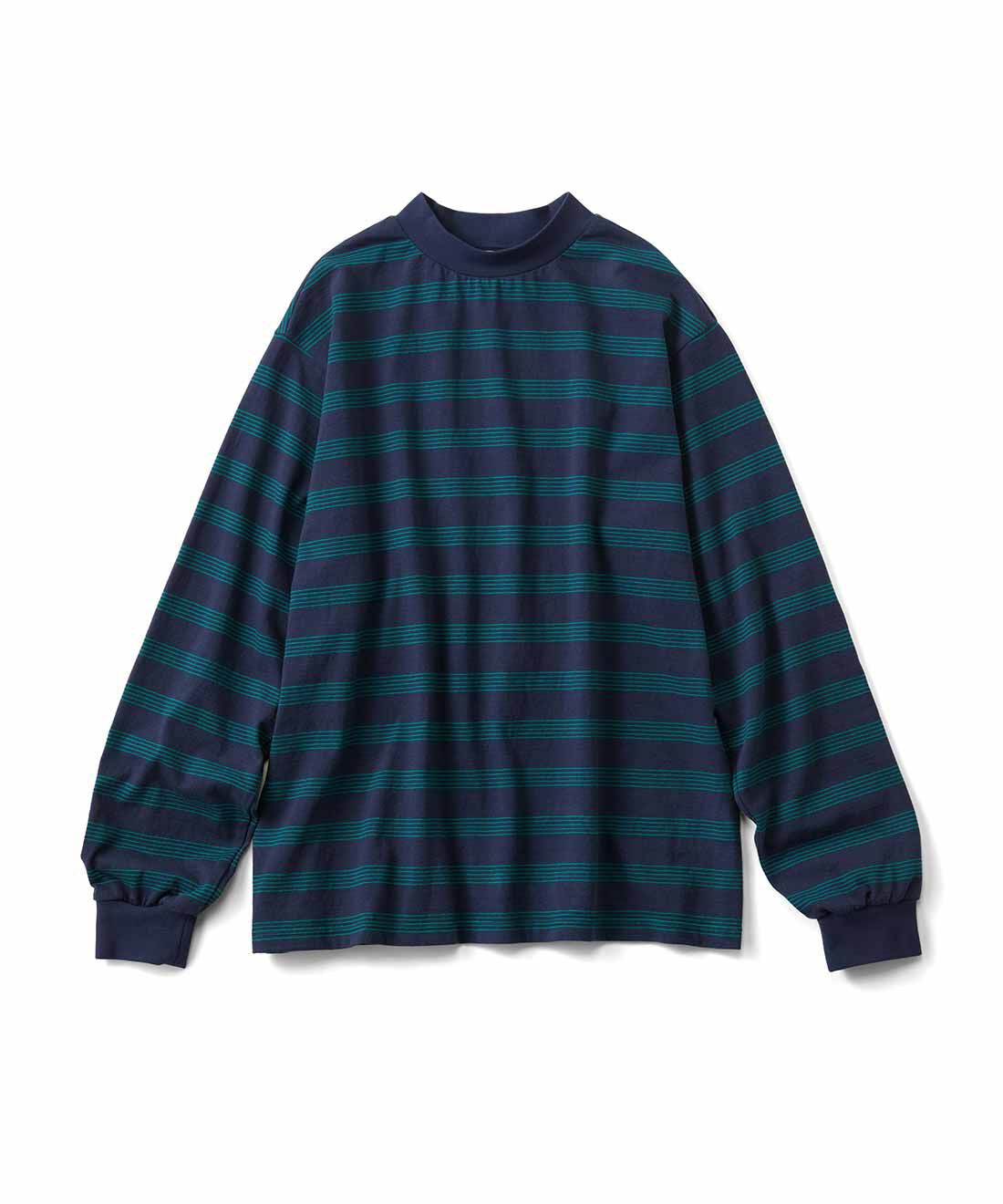 THREE FIFTY STANDARD［スリーフィフティースタンダード］|THREE FIFTY STANDARD　レトロなボーダーTシャツの会|ネイビー×グリーン