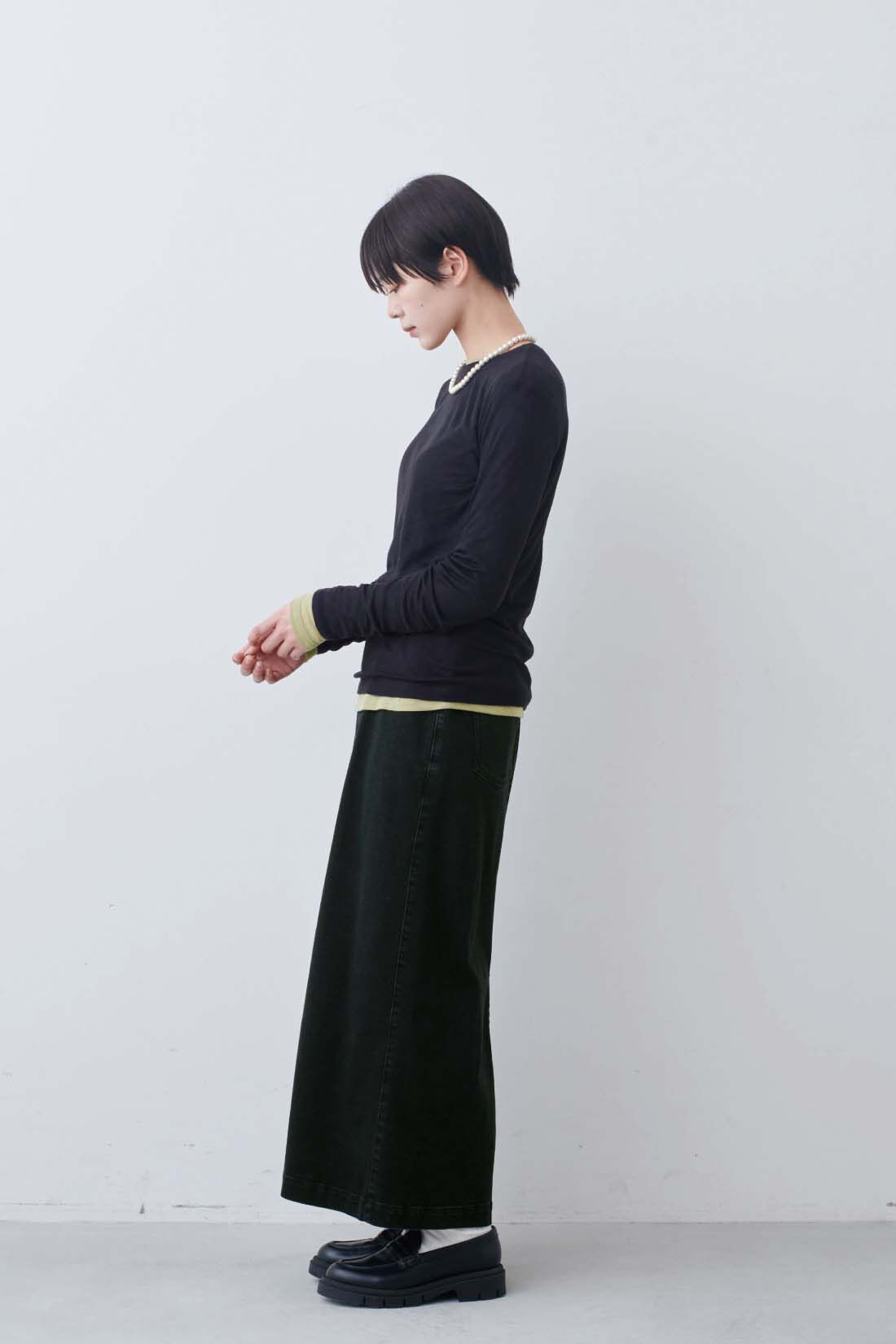 THREE FIFTY STANDARD|シアーなカットソートップスの会のコーディネート