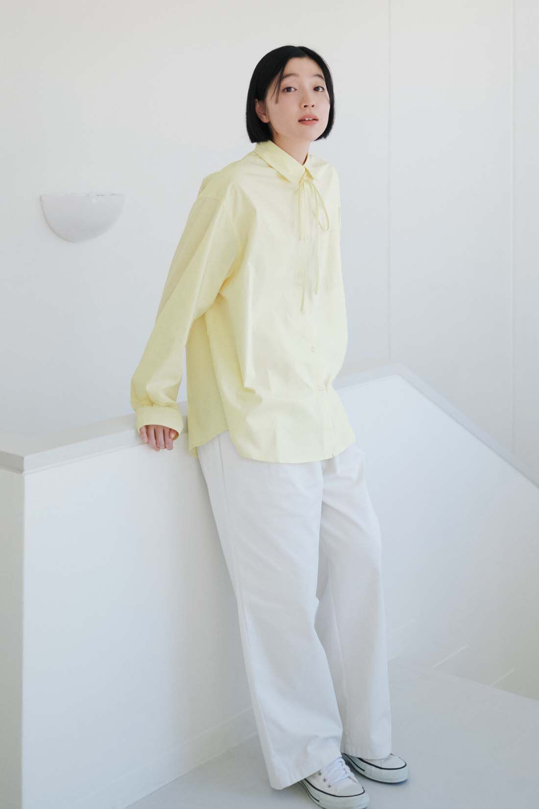 THREE FIFTY STANDARD［スリーフィフティースタンダード］|THREE FIFTY STANDARD　小谷 実由さんと作った こだわりの薄黄色シャツ〈イエロー〉