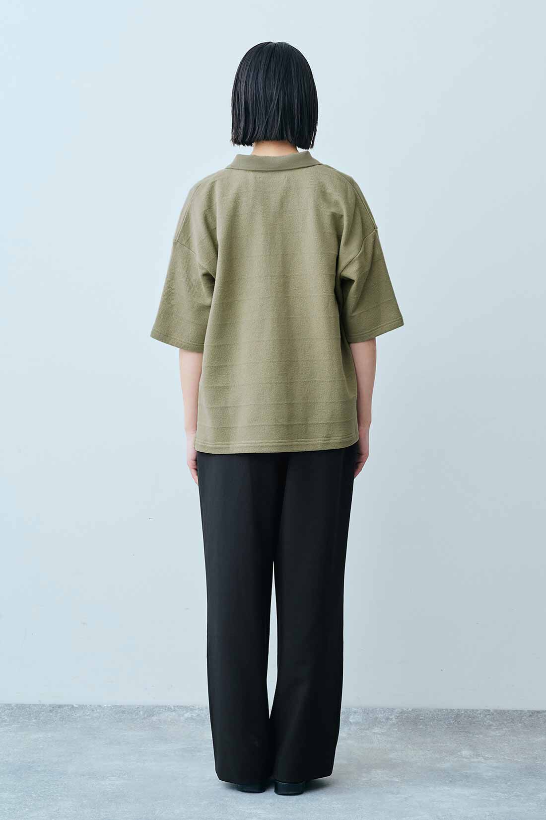 THREE FIFTY STANDARD|小谷実由さんコラボ フォトＴシャツ〈チャコールグレー〉のコーディネート|モデル身長：163cm 着用サイズ：M