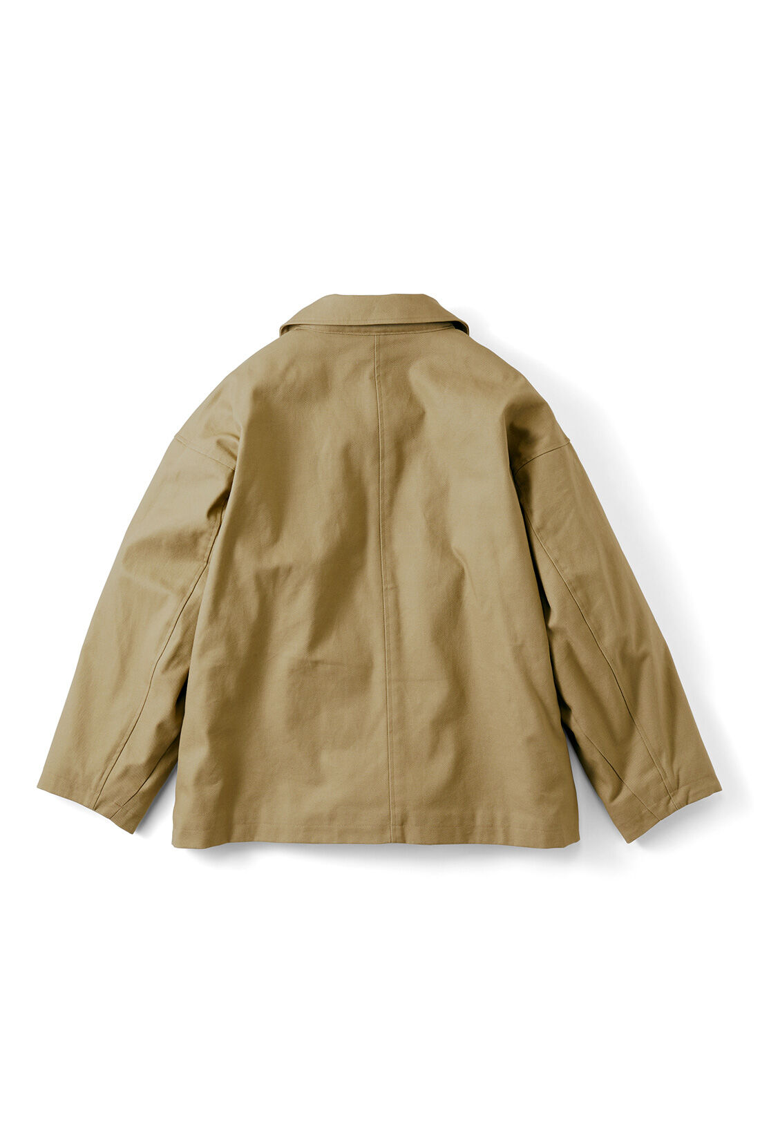 THREE FIFTY STANDARD［スリーフィフティースタンダード］|THREE FIFTY STANDARD　フロントダブルの裏ボアコート〈カーキ〉|BACK