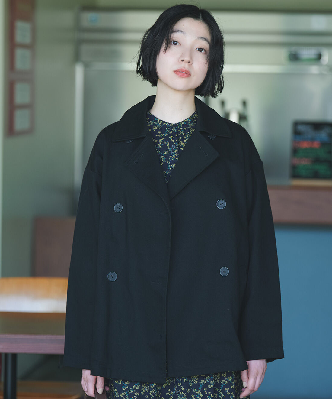 THREE FIFTY STANDARD|コットンツイルのダブルコートＢＫ　ＴＦＳのコーディネート