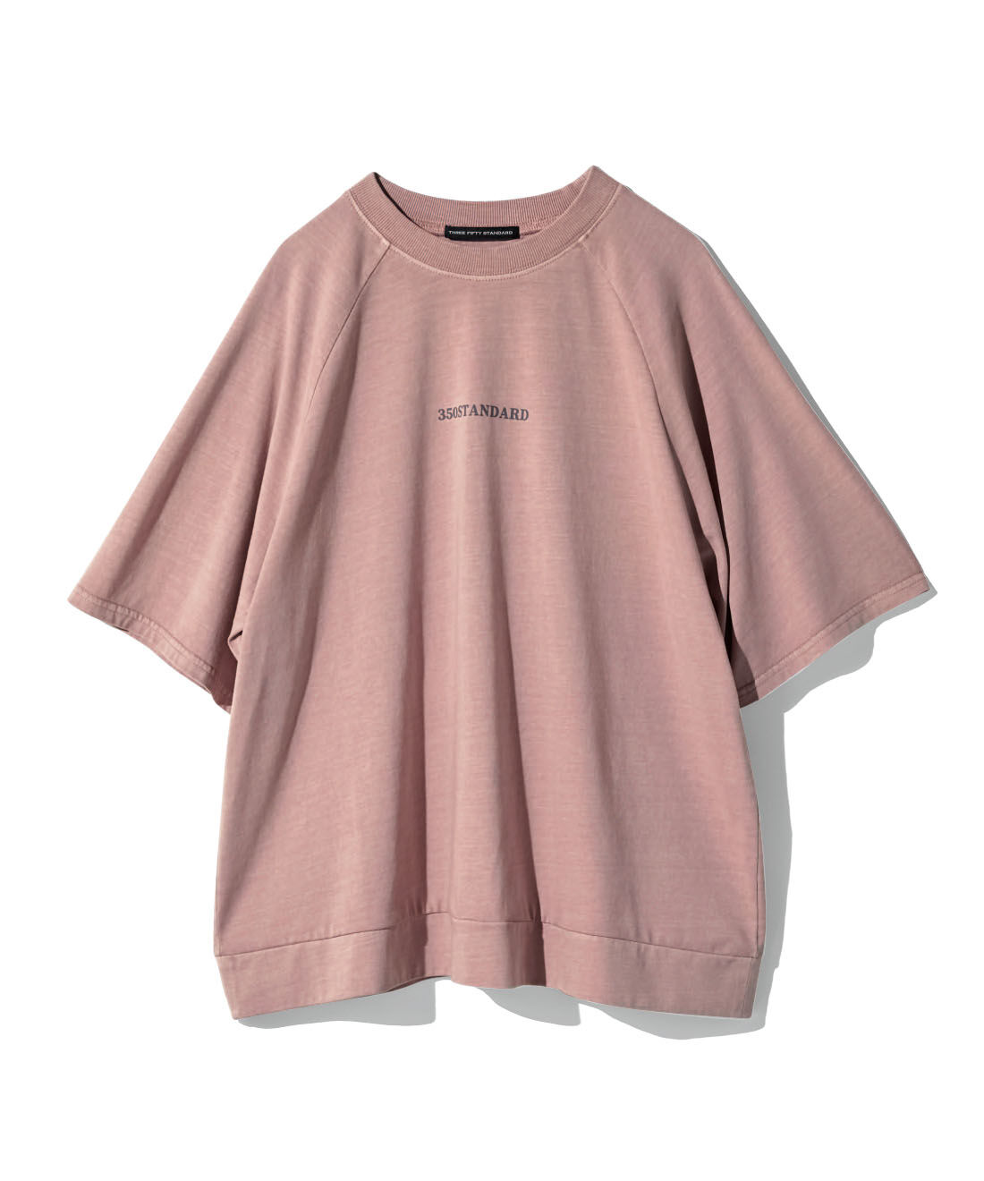 THREE FIFTY STANDARD［スリーフィフティースタンダード］|THREE FIFTY STANDARD　ピグメント加工のロゴプリントＴシャツの会|スモーキーピンク