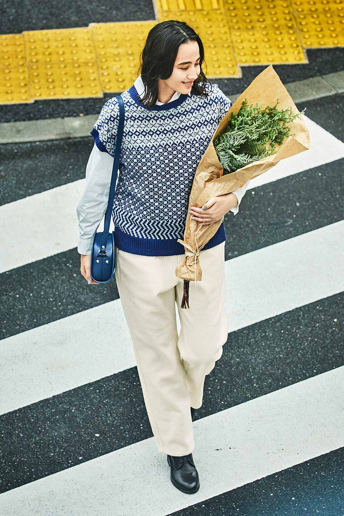 THREE FIFTY STANDARD|きちんと見えカットソーパンツＴＦＳのコーディネート