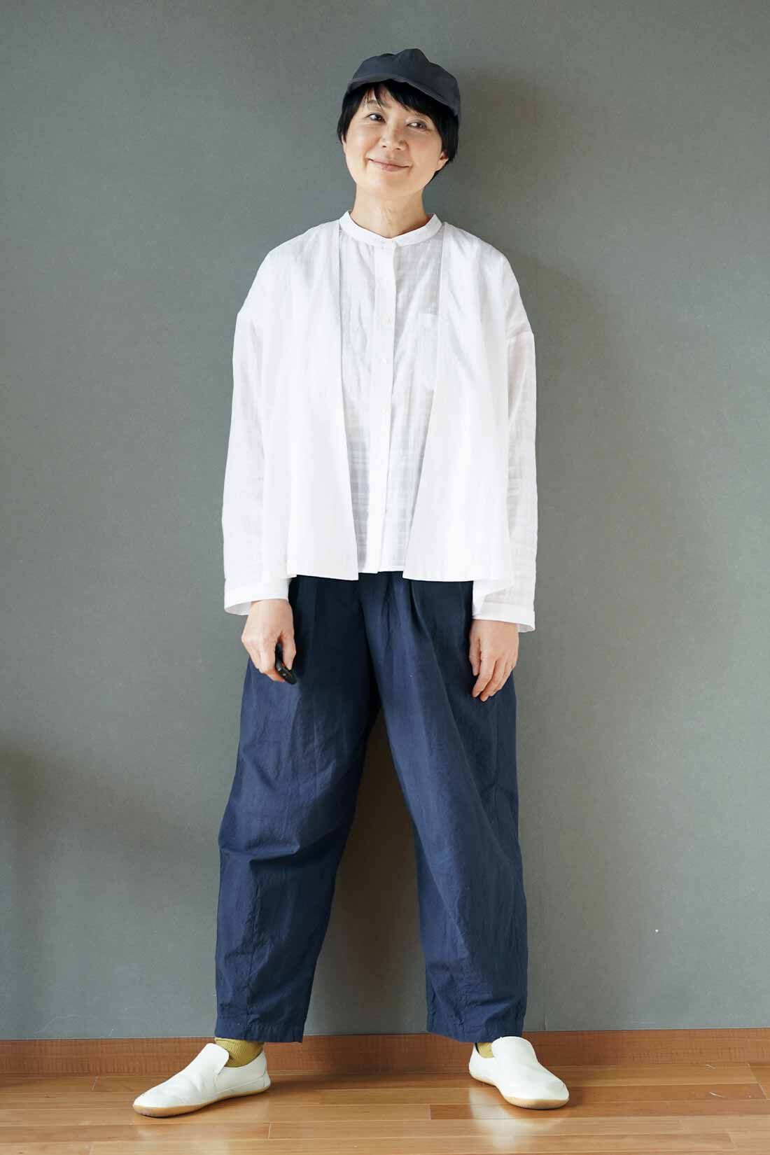 THREE FIFTY STANDARD|金子さんコットンカーディガンＷＨ　ＴＦＳのコーディネート