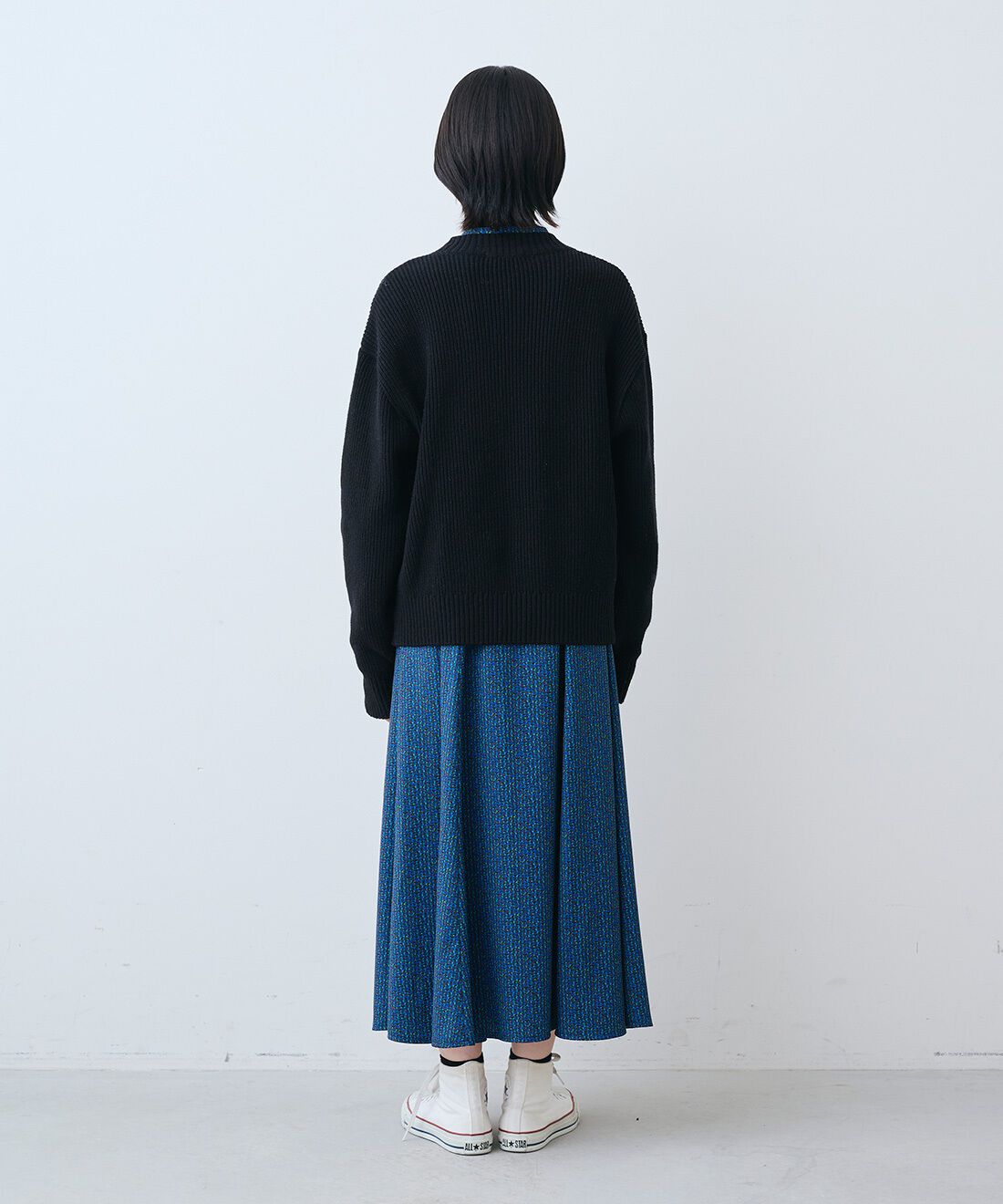 THREE FIFTY STANDARD［スリーフィフティースタンダード］|ミュルーズ モダン プリントワンピース〈ブルー〉のコーディネート