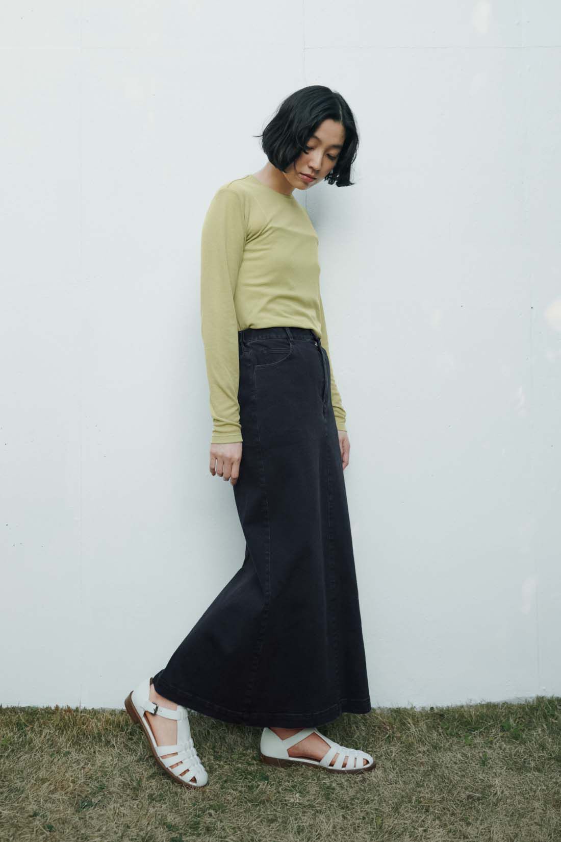 THREE FIFTY STANDARD|シアーなカットソートップスの会のコーディネート